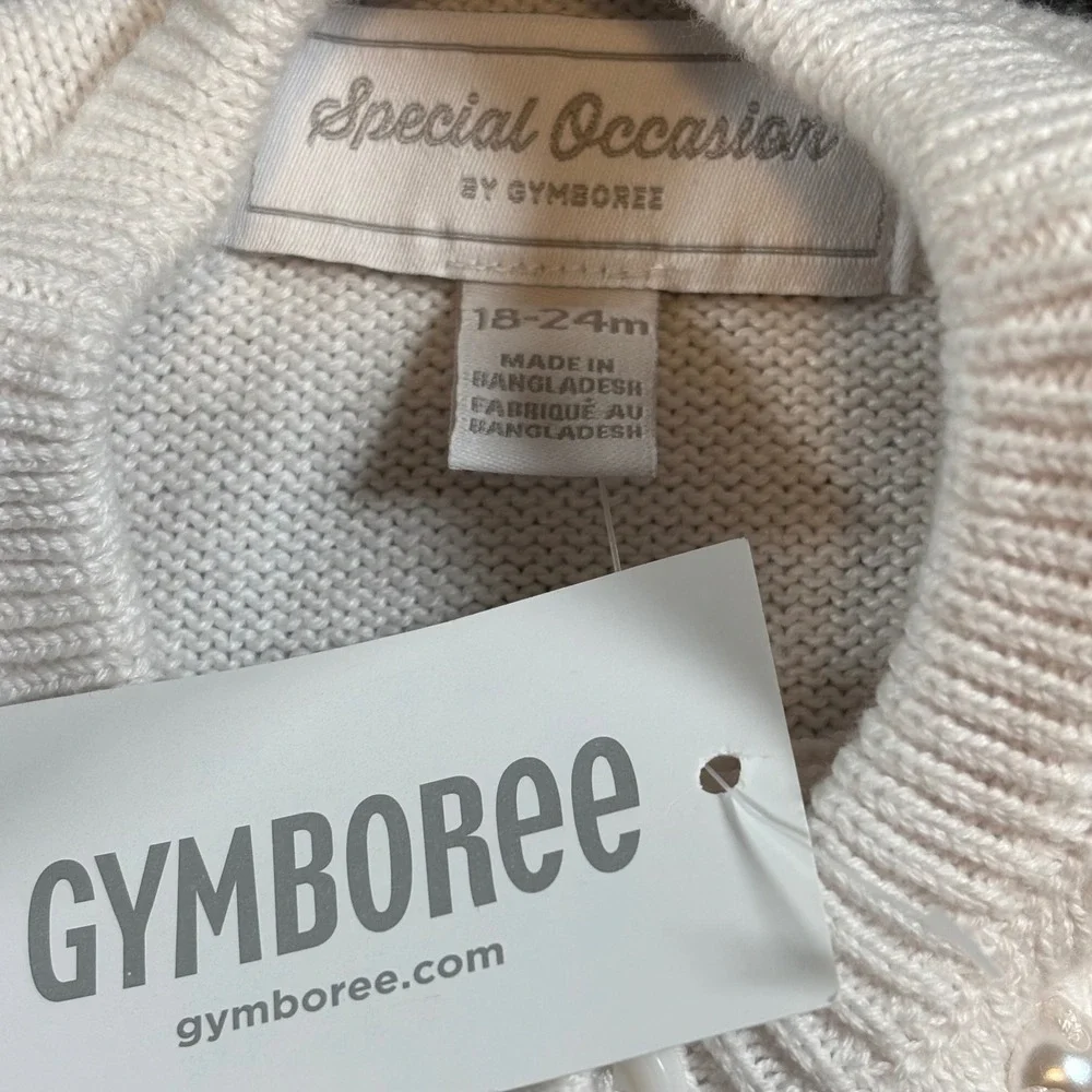 Gymboree Special Occasion Girls Pearl Bolero Cardigan Soft White‎ 18-24M 3037425
